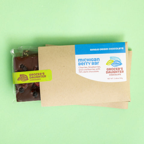 Michigan Berry Bar | Dark Chocolate
