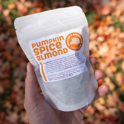 Pumpkin Spice Chocolate Covered Almonds